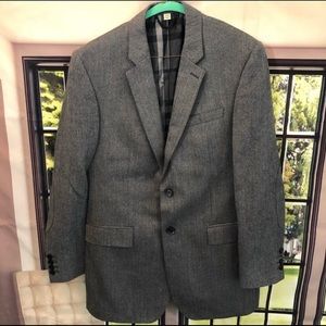 Men’s Burberry London Elbow Patch Grey Blazer